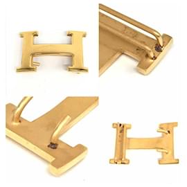 Hermès-Hermes Constance Leather Belt Brown Gold-Brown