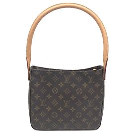 Borsa a Spalla Louis Vuitton Monogram Looping MM Marrone