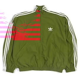 Balenciaga-Balenciaga adidas Nylon Track Jacket Red L-Red