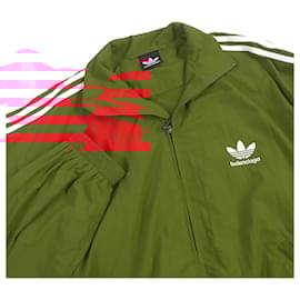 Balenciaga-Balenciaga adidas Nylon Track Jacket Red L-Red