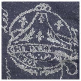 Berluti Wool Scritto Calligraphy Crew Neck Sweater Navy blue
