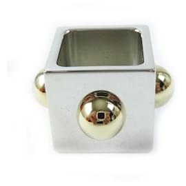 Hermès-Anneau de foulard plaqué or HERMES-Autre