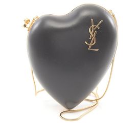 Yves Saint Laurent Leather Love Box Bag Black