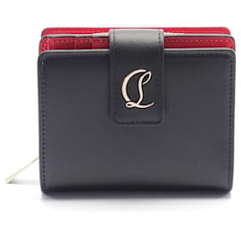 Christian Louboutin-Christian Louboutin LOUBI54 Leather Wallet Black-Black