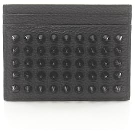 Christian Louboutin-Christian Louboutin KIOS Leather Card Case-Black