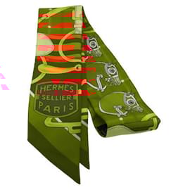 Hermès-Hermes Silk Twilly Scarf Accessory-Other