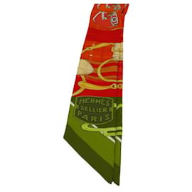 Hermès-Hermes Silk Twilly Scarf Accessory-Other