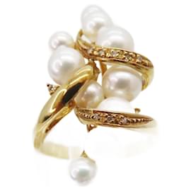 Autre Marque-K18 Diamond Pearl Ring 15 No Brand Jewelry-Other