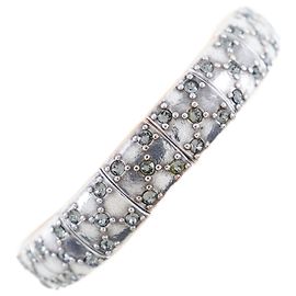 Autre Marque Pulseira de metal com strass Philippe Audibert Prata