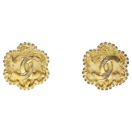 Vintage vergoldete Ohrringe Chanel 96A Golden