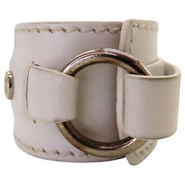 Céline Celine Lederarmband Weiß Weiß