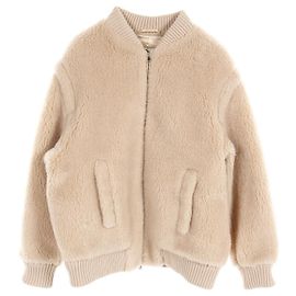 Chaqueta bomber de lana Arcella Teddy de Max Mara Castaño