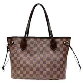Louis Vuitton-Louis Vuitton Damier Neverfull PM Tote Bag N51109-Brown