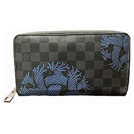 Louis Vuitton-Louis Vuitton Damier Christopher Nemeth Zippy Organizer Wallet N41683-Black