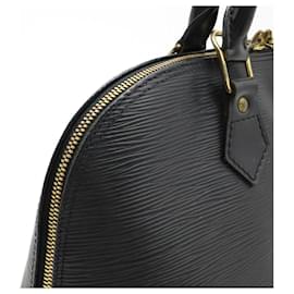 Louis Vuitton-Louis Vuitton Epi Alma Leather Handbag M52142-Black