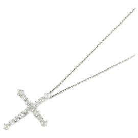 Harry Winston Platinum Diamond Cross Necklace Other