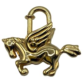 Hermès Portachiavi in oro Cadena Pegasus Hermes D'oro