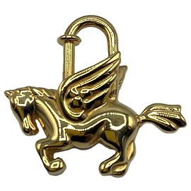 Hermès Porte-clés en or Cadena Pegasus Hermes Doré