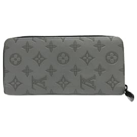 Louis Vuitton-Louis Vuitton Monogram Shadow Zippy Wallet M81384-Grey