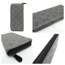 Louis Vuitton-Louis Vuitton Monogram Shadow Zippy Wallet M81384-Grey