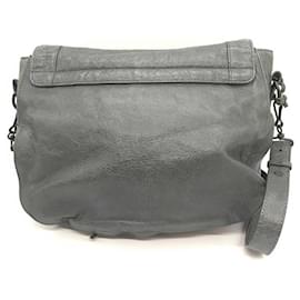 Balenciaga-Balenciaga Leather Classic Neo Folk Shoulder Bag-Black