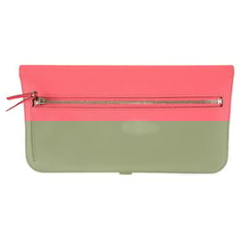 Hermès-Hermes Dogon Long Wallet Pink Silver Hardware-Pink