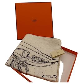 Hermès-Hermes Silk Scarf Carre 70 A2404357-White