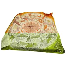 Hermès-Hermes Silk Scarf Double Face Orpheus 90-Other