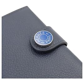 Hermès-Hermes Evercolor RMS Card Case Blue-Blue