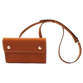 Hermès-Hermes Epsom Snap To Go Shoulder Bag-Golden
