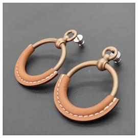 Hermès-Hermes Loop Grand Earrings Gold-Golden