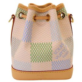 Louis Vuitton Damier Riche Nano Noe Shoulder Bag Green