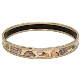 Hermès-Hermes Enamel Bracelet Silver Bangle-Silvery