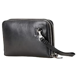 Armani-Armani Leather Bifold Wallet-Black