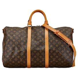 Louis Vuitton-Louis Vuitton Monogram Keepall Bandouliere 50 Bag-Brown