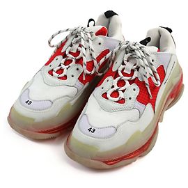 Sneaker in pelle Balenciaga Triple S bianche e rosse Altro
