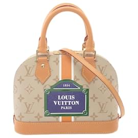 Louis Vuitton-Louis Vuitton Alma BB Monogram Handbag M23502-Beige
