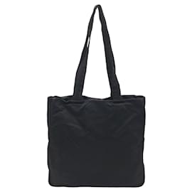 Prada-Prada Nylon Tessuto Triangle Logo Tote Bag-Black