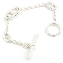 Hermès-Hermes Silver Bracelet Chaine d'Ancre Farandole-Silvery
