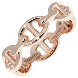 Hermès-Hermes K18PG Chaine d'Ancre Enchainee Ring PM-Golden