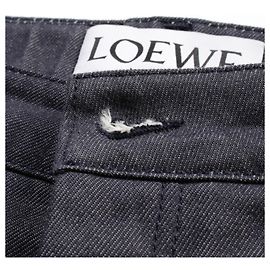 Pantaloni in denim da pescatore in cotone Loewe Blu navy