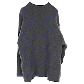 Balenciaga-Balenciaga Wool Knit Top Gray 623283-Grey