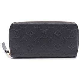 Louis Vuitton-Louis Vuitton Monogram Empreinte Leather Zippy Wallet M61864-Black