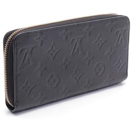 Louis Vuitton-Louis Vuitton Monogram Empreinte Leather Zippy Wallet M61864-Black
