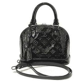 Louis Vuitton Vernis Alma PM Handbag M90061 Black