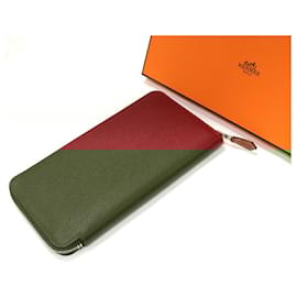 Hermès-Hermes Azap Long Silk In Epsom Wallet-Red
