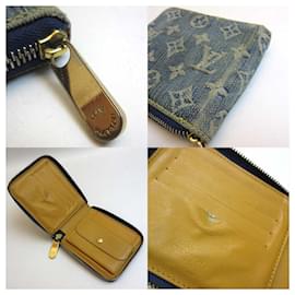 Louis Vuitton-Louis Vuitton Denim Mini Zippy Wallet M95342-Blue