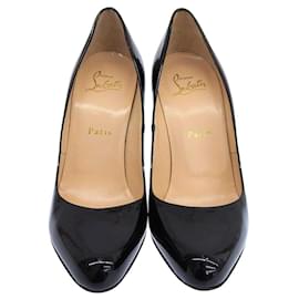 Christian Louboutin-Christian Louboutin Patent Leather Pumps Black Red-Other
