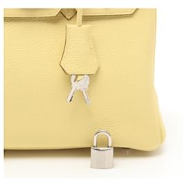 Hermès-Sac à main Hermès Birkin 25 Lemoncello Togo-Jaune