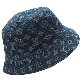 Louis Vuitton Monogram Bucket Hat Denim Blue